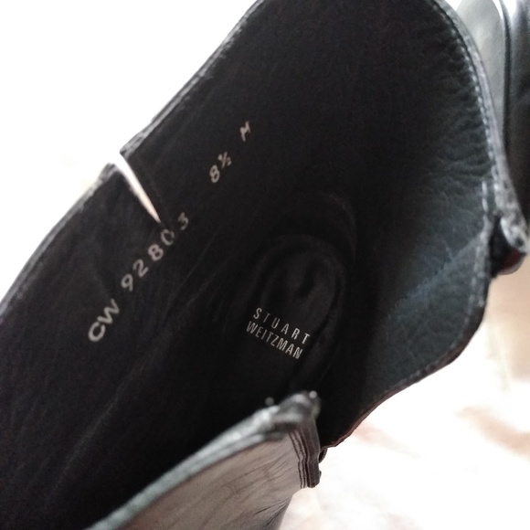 Stuart weitzman black booties , size 8.5 - Picture 4 of 8